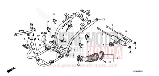 CARROSSERIE DE CHASSIS NHX110WHA de 2010